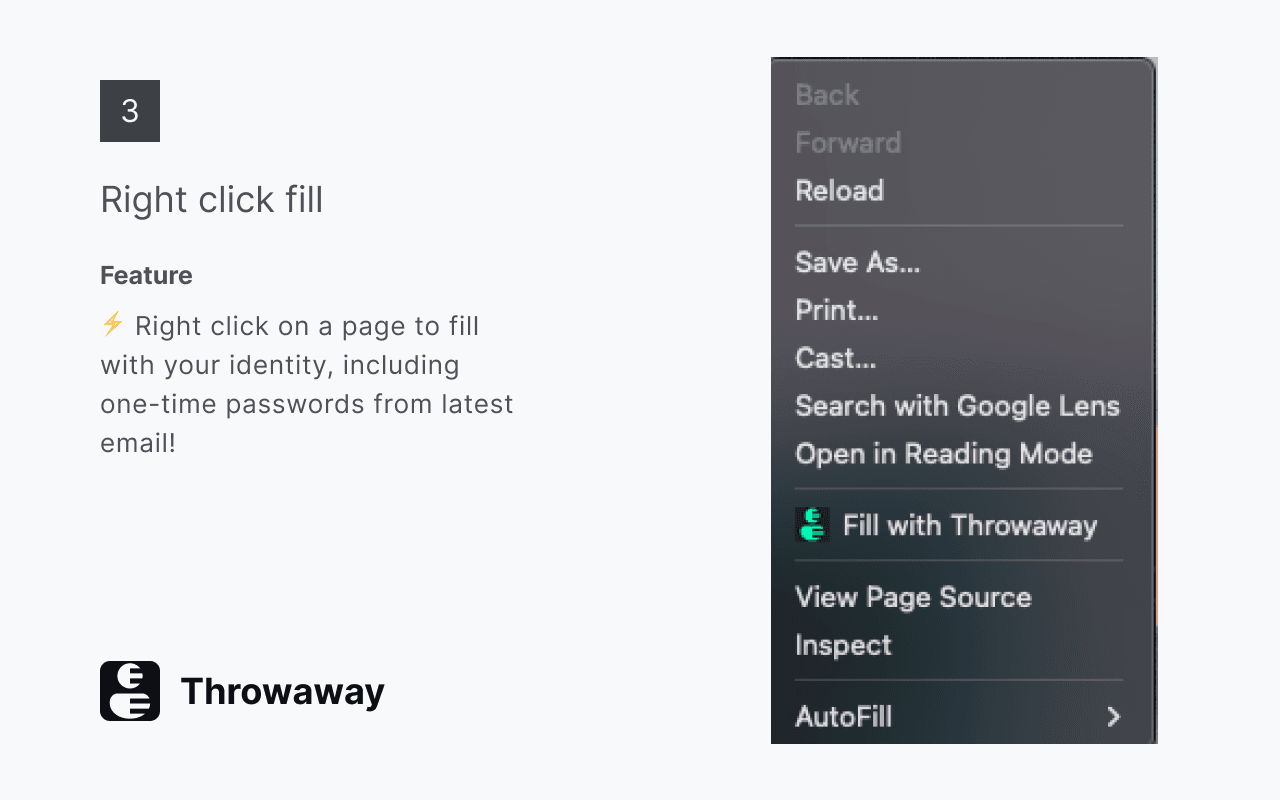 Context menu autofill