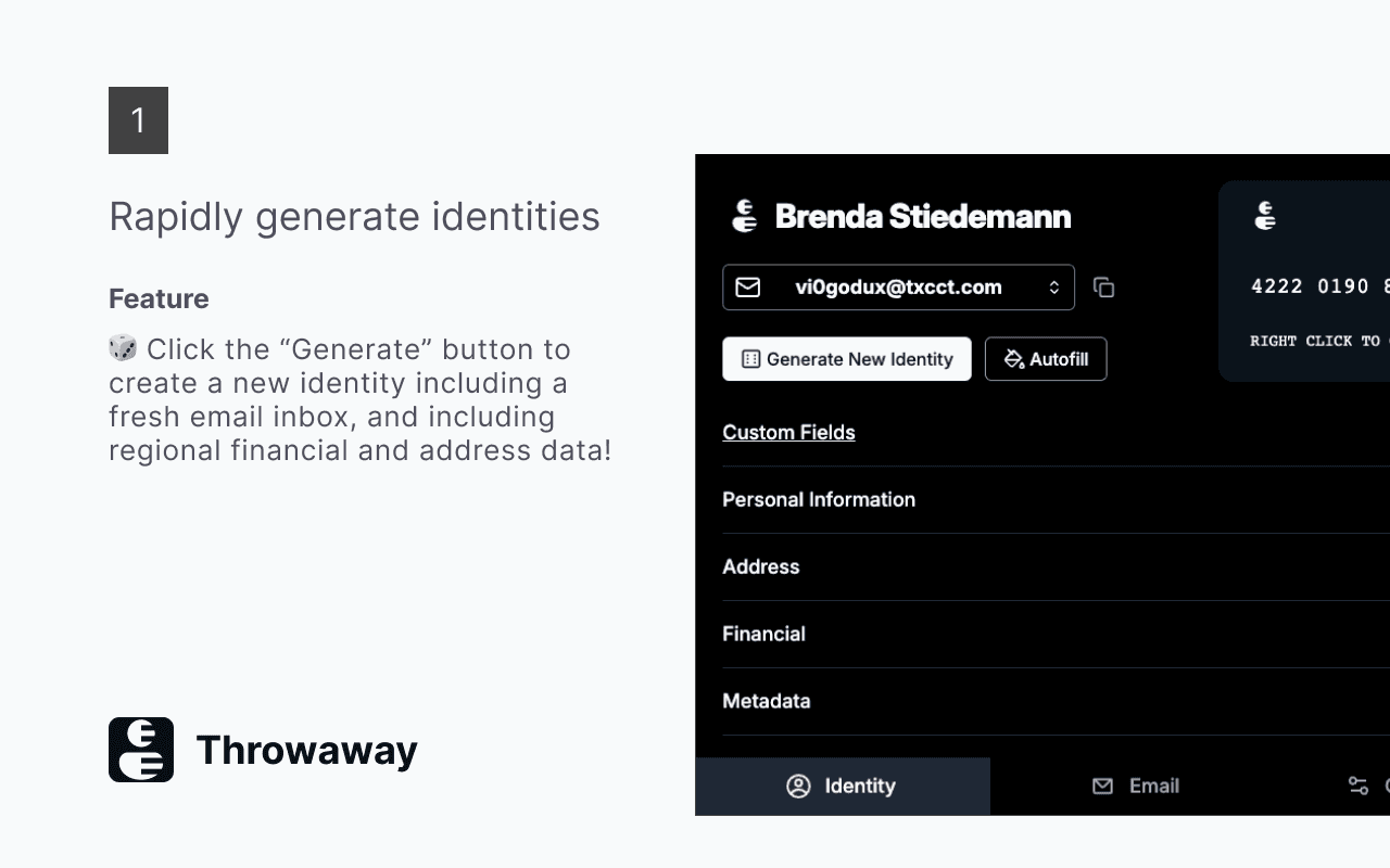 Identity generation